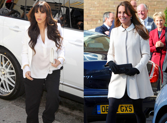Kim Kardashian, Kate Middleton, Duchess Catherine, Black & White Kim Kardashian, Kate Middleton, Duchess Catherine, Black & White
